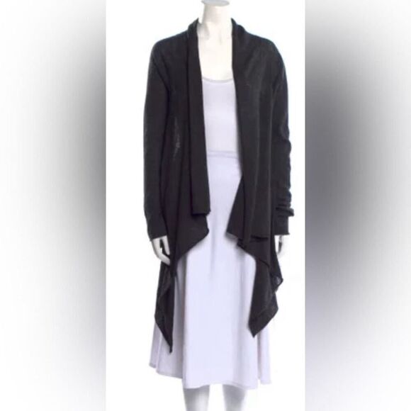 ZADIG & VOLTAIRE 100% CASHMERE OPEN CARDIGAN TUNIC SWEATER SIZE‎ L - Picture 1 of 6